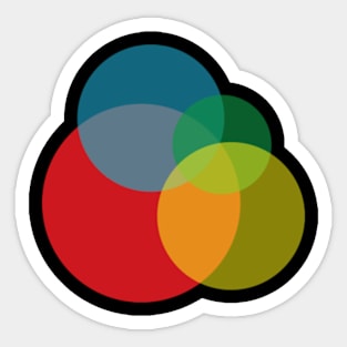 Colorful circles Sticker